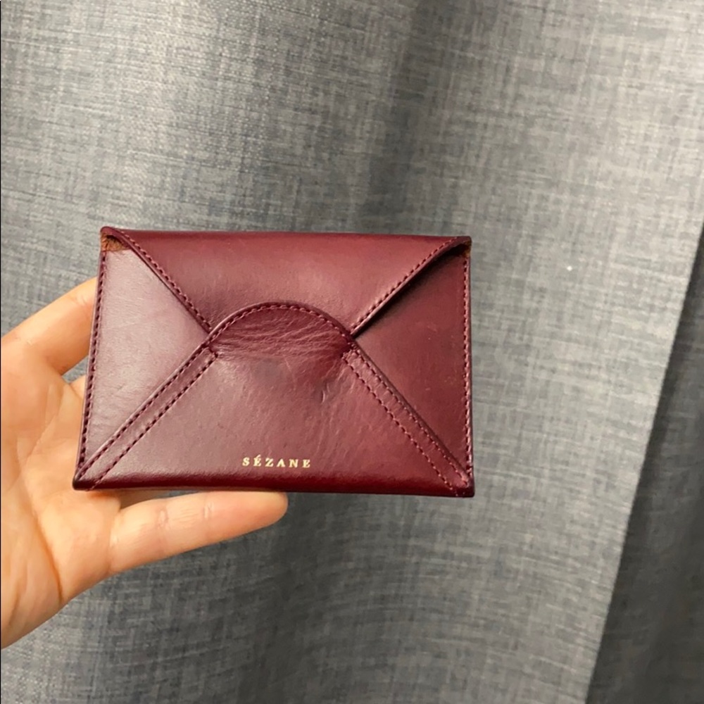 SÉZANE Maroon wallet/cardholder